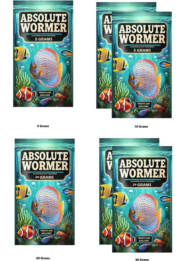 دواء Absolute Wormer - مسحوق لعلاج الأسماك في المياه العذبة والمالحة. لعلاج الطفيليات والديدان الكبدية. (5 غرام - يعالج 600 جالون) - Image 4